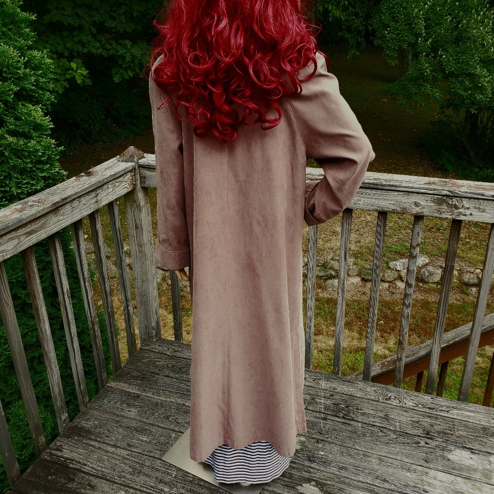 Bernardo Light Brown Full Length Button Down Line… - image 3